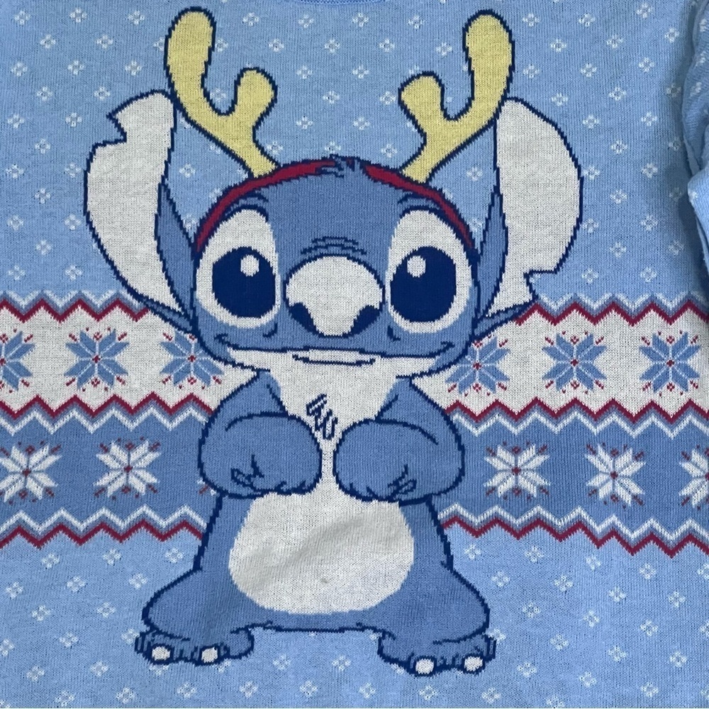 Disney Stitch Sweater Christmas Holiday Winter Pullover Small Women’s Kids Ugly - Picture 11 of 11